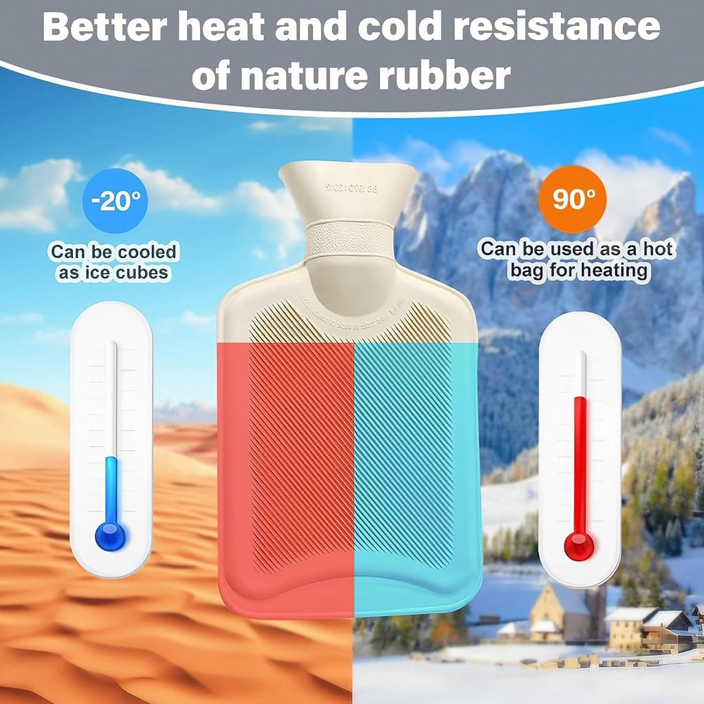 Bouillote Peluche Chauffante, Bouillotte Eau Chaude pour Enfant et Adulte, Cute Bouillotte Peluche avec Couvercle Souple 500ml, Cadeaux pour et Hiver, Mère, Fille, Petite Amie(Pingouin)